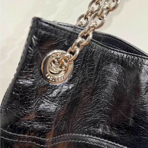 Coach Poppy Slim Tote – Black Leather (Style 21199) - Picture 4 of 11